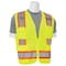 Deltaplus Safety Vest, ANSI, Hi-Viz, Lime, 6X 62196 - alternate 2